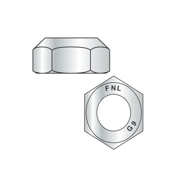 Newport Fasteners Top Lock Lock Nut, 3/4"-10, Steel, Grade 9, EcoGuard Gray/Silver, 350 PK 484976 - main